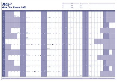 GIANT 2026 YEARLY WALL PLANNER - MARK IT