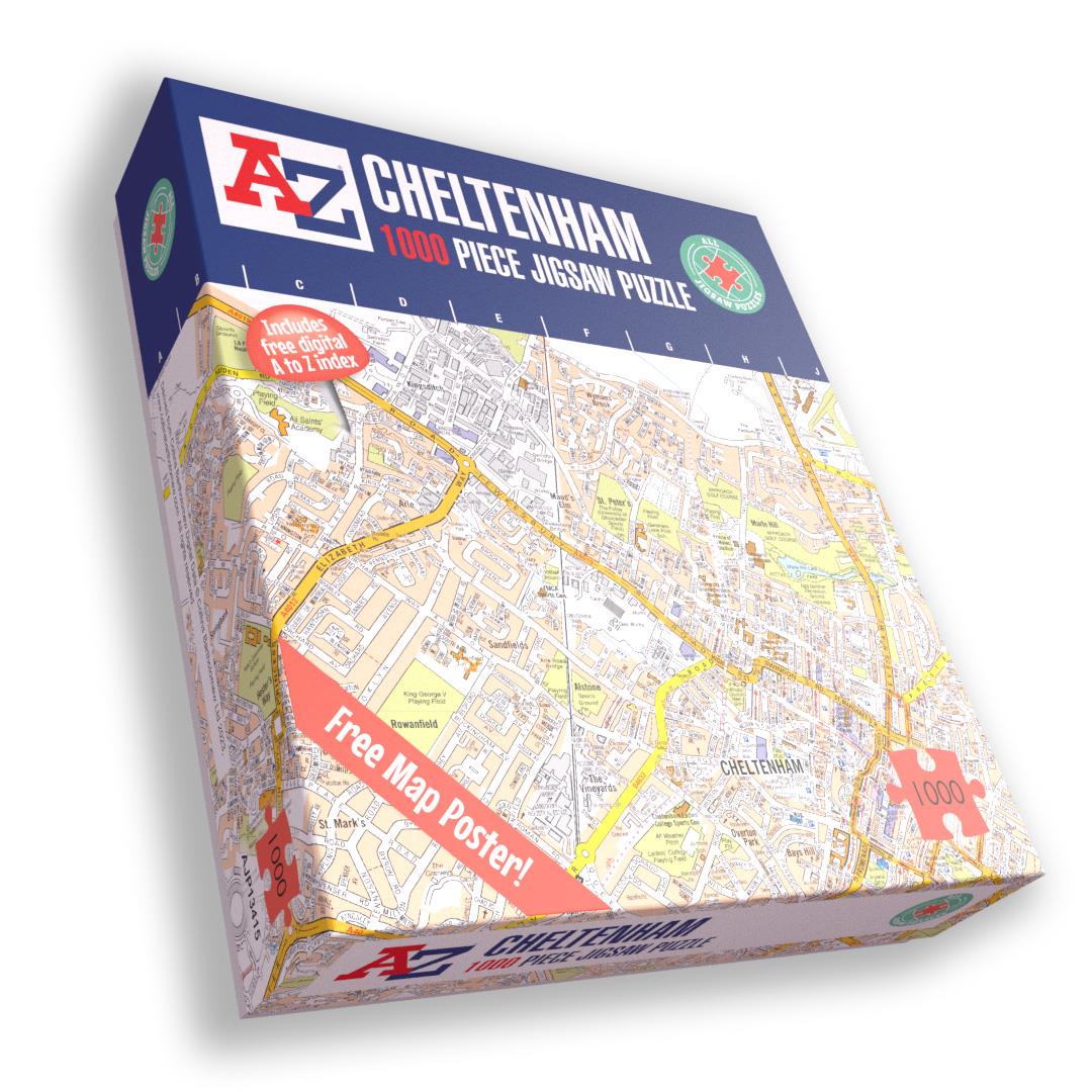 A to Z Map of Cheltenham 1000 Piece Jigsaw
