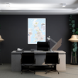 UK Postcode Wall Map - Postcode Areas Map of Great Britain & NI