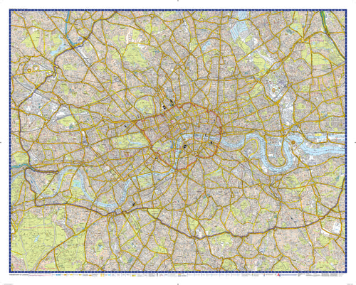 London A-Z Wall Map - Premier Edition