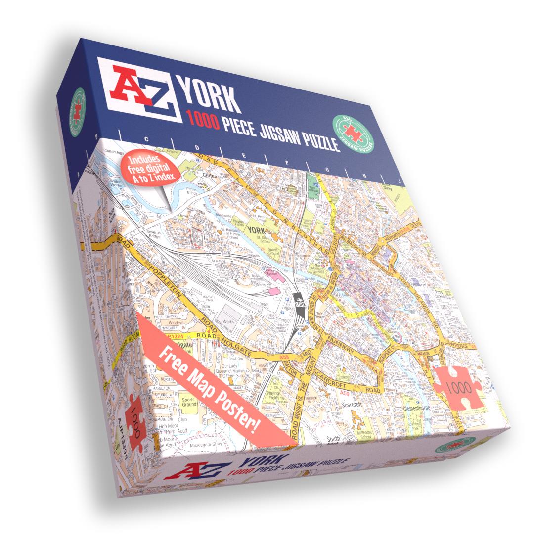 A to Z Map of York 1000 Piece Jigsaw