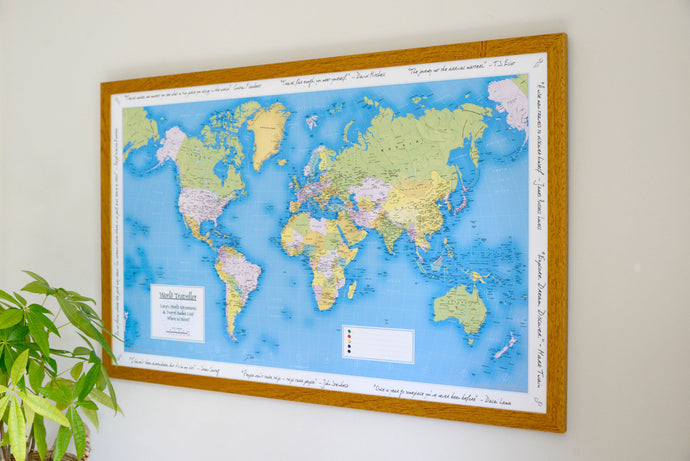 Personalised World Traveller Map