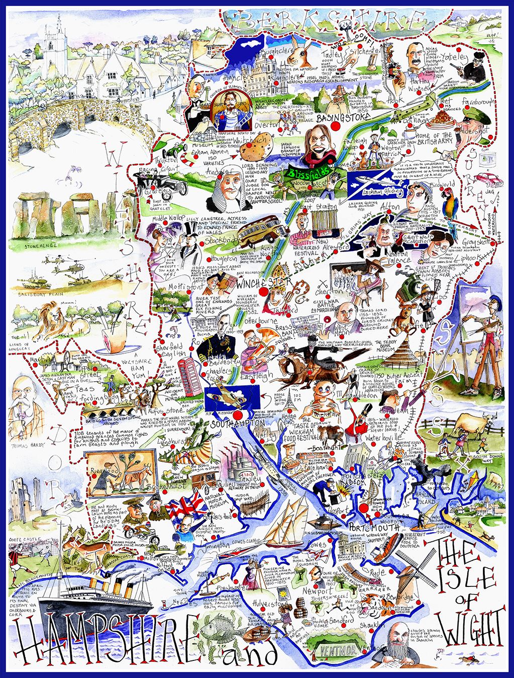 Hampshire - Tim Bulmer 1000 piece Jigsaw