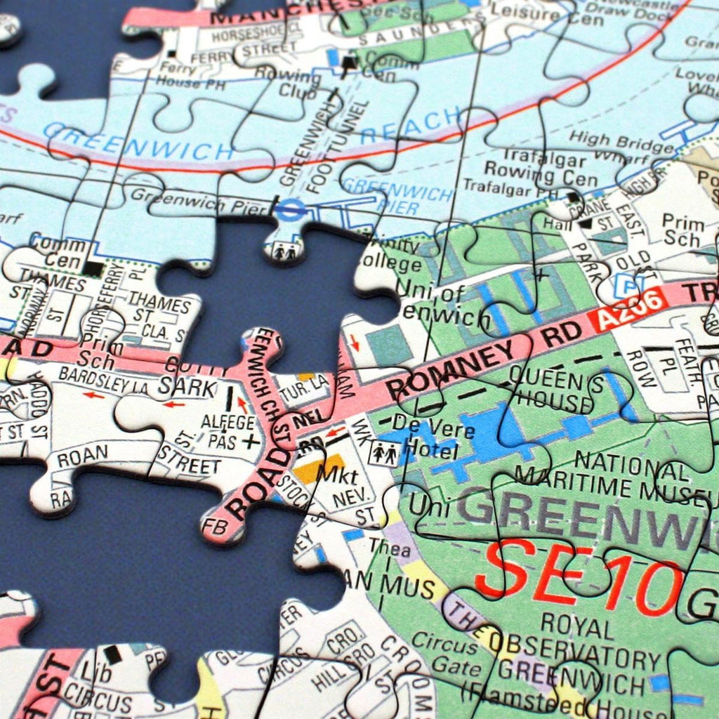 Personalised London Street Map Jigsaw Map Marketing