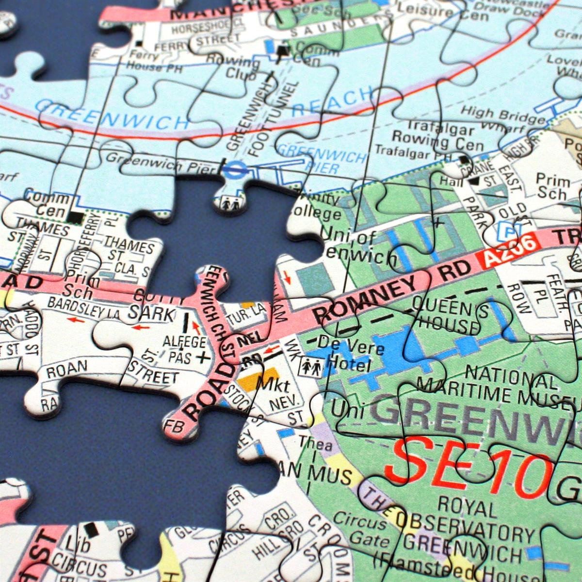 Map Gift - Personalised London Street Map Jigsaw