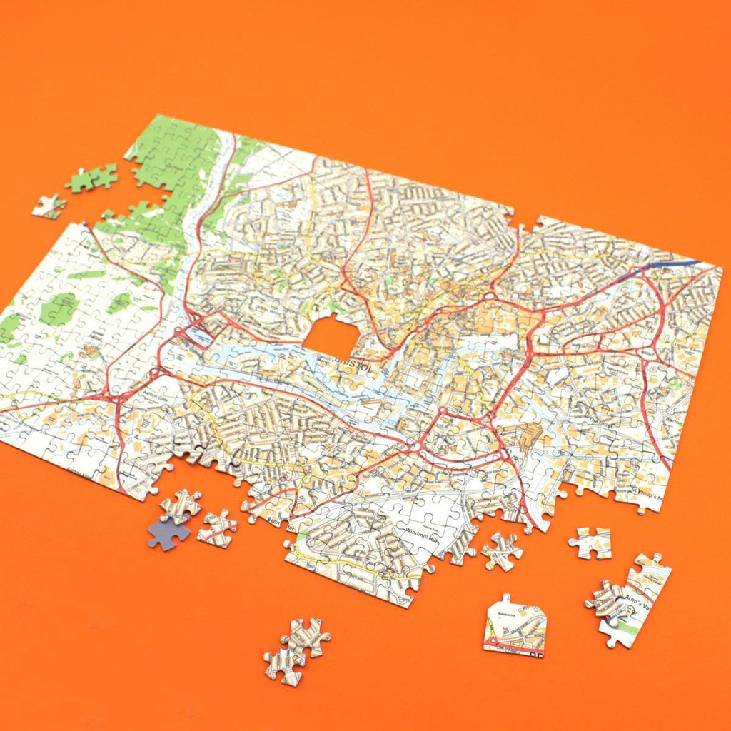 Personalised Streetview Map Jigsaw Puzzle Map Marketing