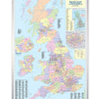 Wall Maps - UK Counties Map - Laminated Wall Map