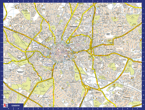 A-Z Map of  Coventry 1000 Piece Jigsaw