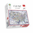 USA Map - Tim Bulmer 1000 Piece Jigsaw Puzzle