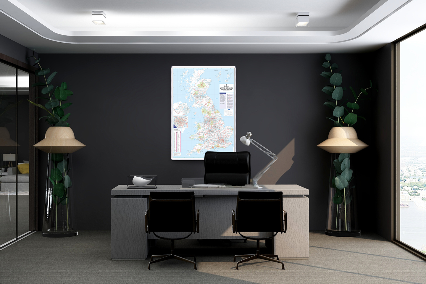 Supersize GB Postcode Area Wall Map – Map Marketing
