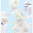 UK Postcode Wall Map - Postcode Areas Map of Great Britain & NI