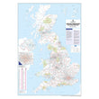 Supersize GB Postcode Area Wall Map