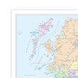 British Isles Counties Map - County Wall Map of UK and Ireland