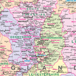 British Isles Counties Map - County Wall Map of UK and Ireland