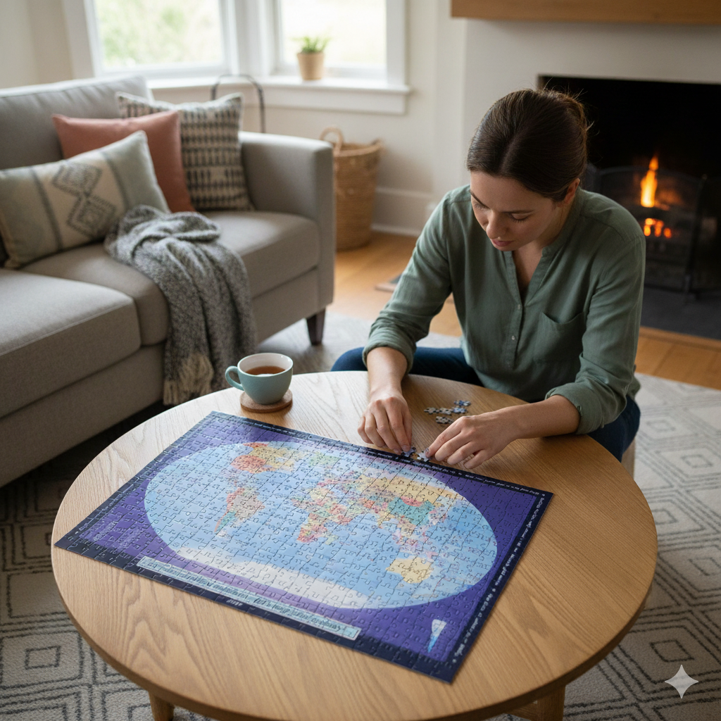 Personalised World Map Jigsaw Puzzle