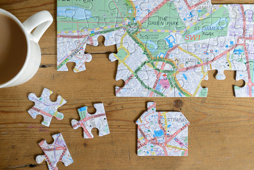 Hometown UK Personalised Map Jigsaw Puzzle