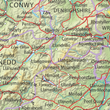 Physical Map of Wales Wall Map