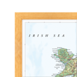 Physical Map of Wales Wall Map