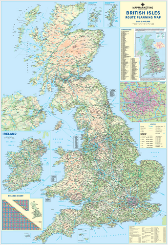 Supersize GB Postcode Area Wall Map – Map Marketing