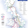 UK Rail Operators Map 61st Edition - Laminated Railway Wall Map