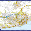 A-Z Map of  Folkestone 1000 Piece Jigsaw