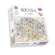 Map of Norfolk - Tim Bulmer 1000 Piece Jigsaw Puzzle