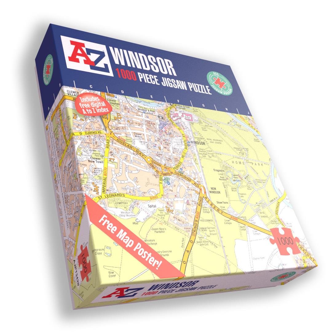 A Z Map Of Windsor 1000 Piece Jigsaw Map Marketing A z map of windsor 1000 piece jigsaw map marketing
