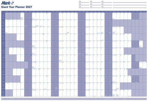 GIANT 2027 YEARLY WALL PLANNER - MARK IT