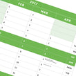 Tax Planner - 2026/27 Fiscal Wall Planner - Green (Giant 119x93cm)