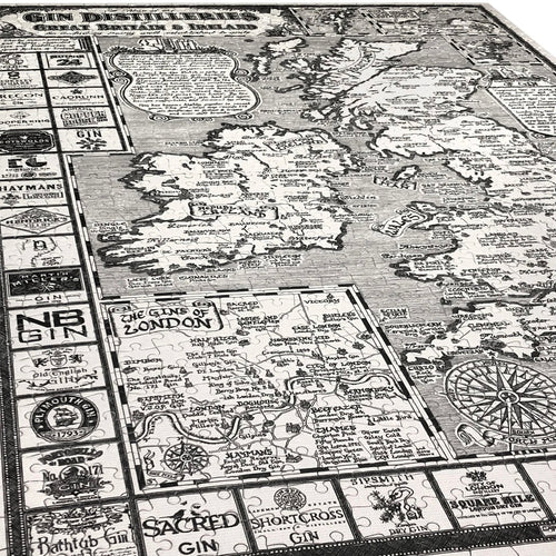 Gin Map Jigsaw 
Puzzle - 1000 pieces