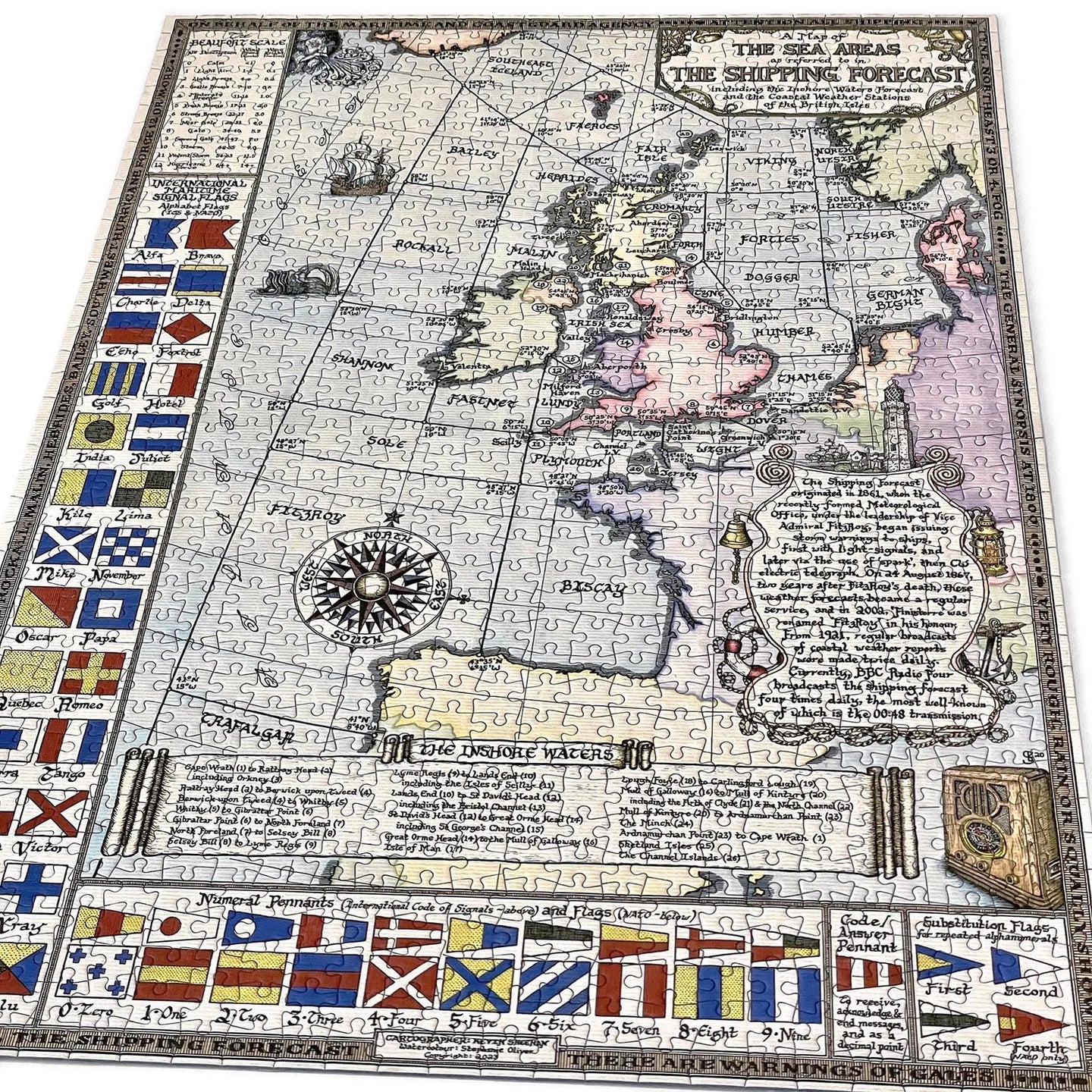 Colour Shipping Forecast Jigsaw Puzzle 1000 pieces