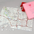I Love You - Hometown US Map Puzzle (Satellite & Topographic)