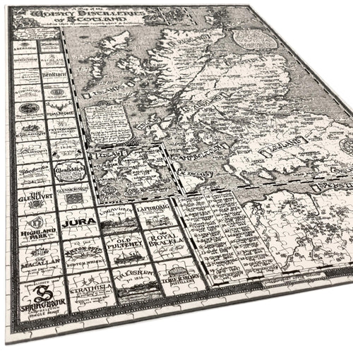 Scotland Whisky Map Jigsaw Puzzle - 1000 pieces