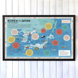 Prisoners of Geography Korea and Japan Educational Wall Map