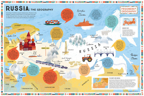 Prisoners of Geography Russia Educational Wall Map