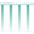 Academic Perpetual Year Wall Planner - Laminated