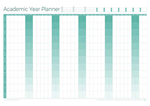 Academic Perpetual Year Wall Planner - Laminated