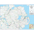 Northern Ireland Road Map  - Wall Map of Northern Ireland