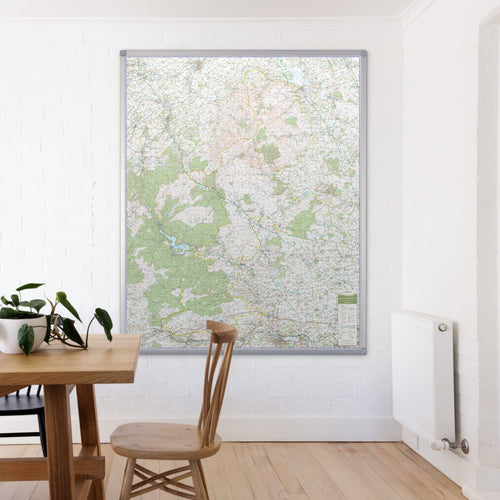 Northumberland - UK National Park Wall Map