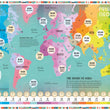 Prisoners of Geography World Time Zones Educational Wall Map