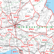 Northern Ireland (Belfast) Postcode Wall Map - Sector Map 36