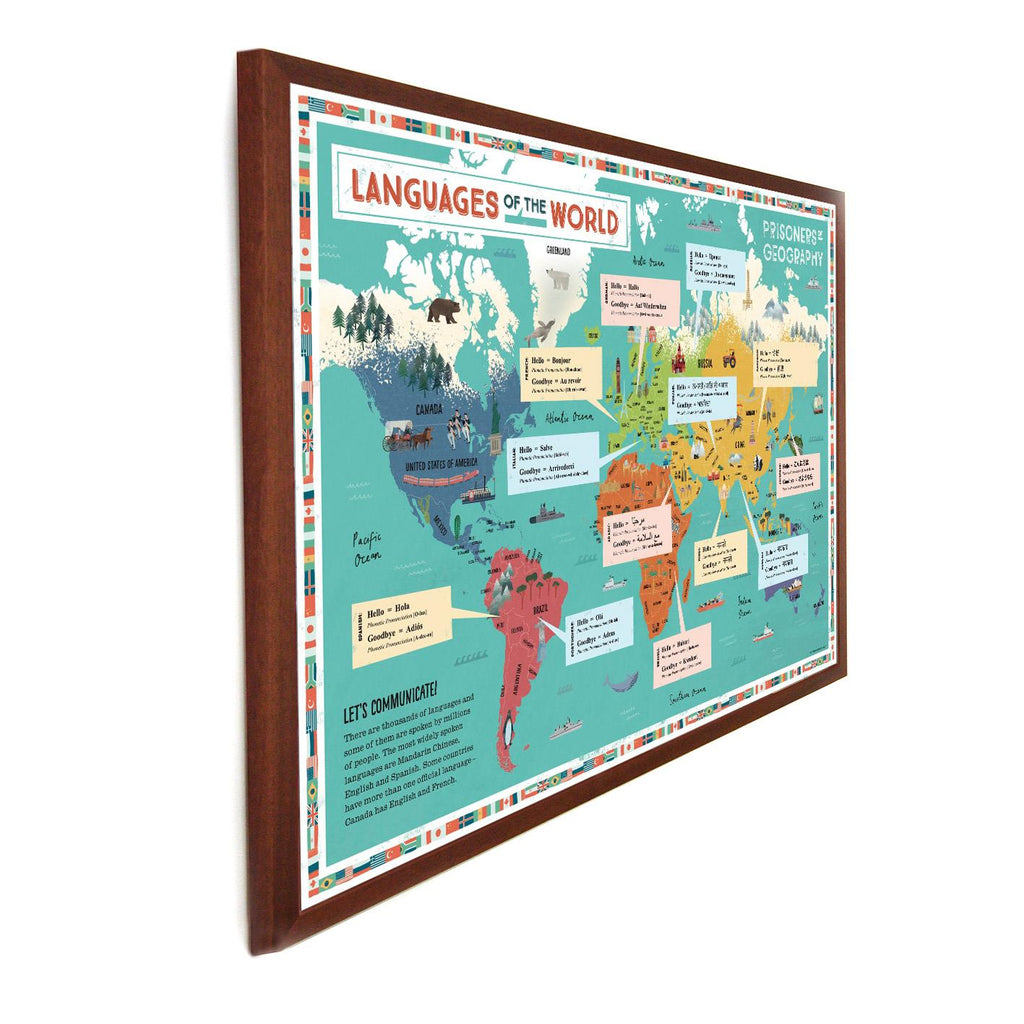 Languages Of The World Map The Most Spoken Languages In The World