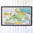 Prisoners of Geography Languages Of Europe Educational Wall Map