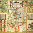 Huntingdonshire Historical Map 1000 Piece Jigsaw Puzzle (1610) - All Jigsaw Puzzles