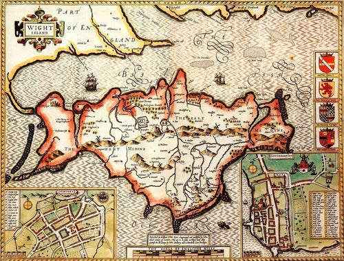 Isle of Wight Historical Map 1000 Piece Jigsaw Puzzle (1610) - All Jigsaw Puzzles