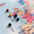 World Map Pinboard