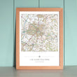 Map Gift - My Home Is Here - Personalised Wall Map