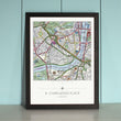 Map Gift - My Home Is Here - Personalised Wall Map