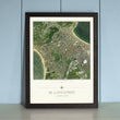 Map Gift - My Home Is Here - Personalised Wall Map