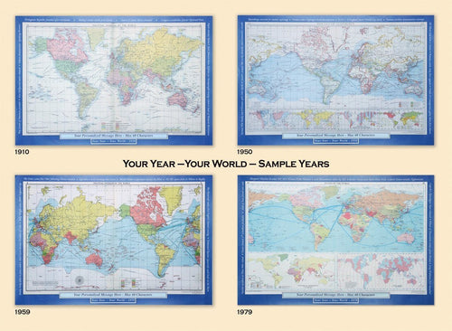 Map Gift - Personalised Historic World Wall Map